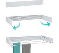 Couleurs fidèles - Extensible de 80 cm à 4 m - Planche à laver incluse - Pliable et dépliable - Peut être suspendu ou accroché - Meuble pour machine à laver