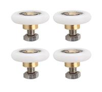 Coulissante Douche Roulette, Douche Roulettes, Roulettes Porte de Douche, 27MM 4 Pièces Rouleaux de Douche, Pièce de Rechange pour Porte de Douche Coulissante, Butyeak