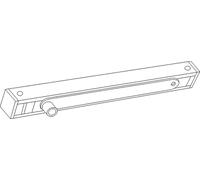 Coulisse avec limiteur d'ouverture Geze T-STOP (pour TS 3000V, TS 5000, ), argent