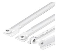 Coulisse Tiroir 400 mm - Lot de 2 (1 paire) Rails pour Tiroir Coulissants, blanc ODIPIE