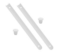 Coulisses de Tiroir en Plastique Blanc, Kit de Remplacement pour Meuble | Montage Inférieur, pour Armoire de Rangement et Conteneur, Pièces Résistantes, Charge Stable, Lot 1