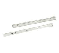 Coulisses ? galets pour tiroirs fixation en dessous en acier ?poxy Diall L.45 cm
