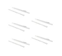 EMUCA 3007812 Lot de 5 Paires coulisses/Glissières à Galets Extrait Partie pour Tiroir couleur Blanc, 400mm