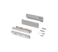 Coulisses sortie totale VERTEX hauteur 131 mm longueur 400mm 40 kg gris EMUCA 3171135