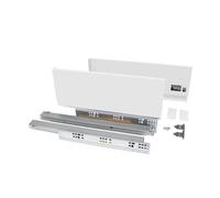 Coulisses sortie totale VERTEX hauteur 131 mm longueur 500mm 40 kg blanc EMUCA 3171312