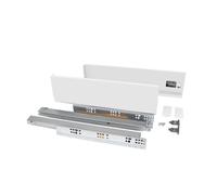 Coulisses sortie totale VERTEX hauteur 93 mm longueur 450mm 40 kg blanc EMUCA 3170512