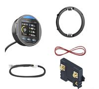 Coulomb mètre TR24 avec boîtier IP68 et écran couleur de rétroéclairage réglable pour LiFePO4 pour surveillance de la batterie (50 A)