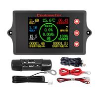 Coulomètre professionnel ABS avec écran couleur idéal pour électriciens et ingénieurs Coulomètre numérique 8-100 V