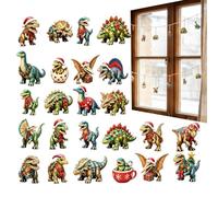 Countdown Calendar Dinosaur | 2D Acrylic 24 Days Mini Dinosaur Ornaments | Countdown Calendar Dinosaur | 2D Acrylic 24 Days Mini Dinosaur Ornaments | Prehistoric Animal Ornaments Wall Decor