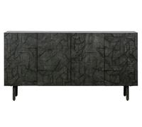 COUNTER - Buffet sculpté en bois noir L160 Noir