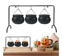 Coup De Chaudron - Caudron Candy Bowl | Ensemble De 3 Bol De Chaudrons De Sorcière | Halloween Black Cauldrons Candy Bucke | Serveurs De Seau De Pot En Fer Pour La Cuisine De Cuisine De Cuisine Pour S