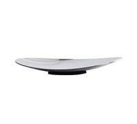 Coupe à fruits moderne en métal miroir, plat de service minimaliste sur pied for la décoration table cuisine et salle manger Bol à fruits pour table(Grand)