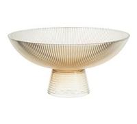 Coupe à fruits sur pied en verre ambré de 1,1 L - - ALTOBUY Beige