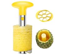 Coupe-ananas pour éplucher, évider et trancher le fruit, acier inoxydable, outil de cuisine sans effort