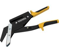 Coupe-ardoise et poinçon Roughneck pour ardoises naturelles et synthétiques | Poinçon et règle de mesure intégrés, poignées à ressort, prise en main confortable, butées antidérapantes, loquet de sécurité