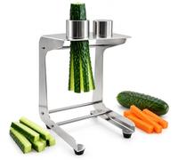Coupe-bâton manuel, produits jusqu'à 45 mm, deux lames remplaçables | Coupe les bâtonnets de légumes, trois options de taille de lame, les cuisines et les cantines(8+12)