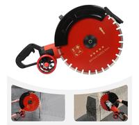 Coupe-béton - Scie circulaire - 4000 W - 3000 tr/min - Profondeur de coupe : 165 mm - Disque de tronçonnage diamanté de 410 mm - Moteur en cuivre - Rouge