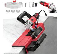 Coupe-biseau électrique 45°/48°, outil de chanfreinage de carrelage en alliage d'aluminium avec double refroidissement par pulvérisation d'eau, coupe-carreaux portable sans poussière Grinder)
