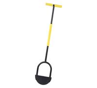 Coupe-Bordure Manuel Demi-Lune avec Poignée en T, Acier au Carbone, Jaune et Noir, pour Jardins, Allées, Parterres de Fleurs, Trottoirs