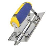 Coupe-bordure manuel en acier inoxydable pour finition béton, outil | Conception sans rivets et lame incurvée pour des finitions lisses et précises sur chaque les chantiers