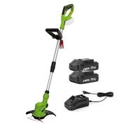 Coupe Bordure sans fil 20V + 2 Batteries 2AH + Chargeur + Jeu de 20 lames coupantes VITO
