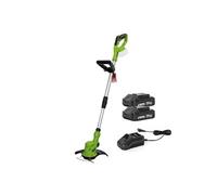 Coupe Bordure sans fil 20V + 2 Batteries 2AH + Chargeur + Jeu de 20 lames coupantes VITO