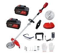 Coupe-bordure sans fil 700W 21V, débroussailleuse batterie 4.0Ah, lames interchangeables