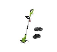 Coupe Bordure sans fil avec Batterie 20V 3.0AH + Chargeur + Jeu de 20 lames coupantes Mat télescopique VITO