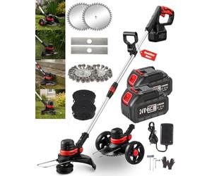 Coupe Bordure sans Fil avec Batterie pour Makita Débroussailleuse Batterie | BRUSHLESS, 30CM COUPE, 2x 4.0Ah Batterie Lithium Debroussailleuse Electrique Sans Fil, 4 en 1 Lame Debroussailleuse Ronce