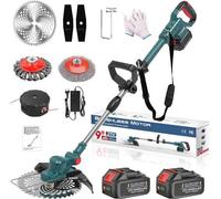 Coupe-bordures électriques 750 W avec brosse à mauvaises herbes et longueur réglable – Idéal pour l'entretien du jardin