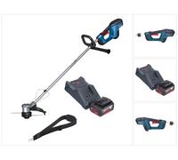Coupe-bordures sans fil 18 V 330 mm Brushless + 1x batterie 4,0 Ah + chargeur Bosch GRT 18V-33 Professional