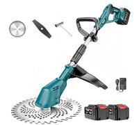 Coupe-Bordures sans Fil, 500 W, sans Balais | Avec 19 000 tr/min et une lame en aluminium de 23 cm, 2 batteries de 13 000 mAh, un manche réglable de 90 à 130 cm(A)