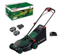 Coupe-bordures sans fil Bosch Rotak 18V2-38, 18 V, largeur de coupe de 38 cm, avec 2 batteries de 4 Ah et un chargeur