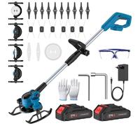 Coupe-bordures sans fil - coupe-bordures sans balais de 15 cm - puissance maximale de 3 000 W - 12 000 tr/min - 4 types de lames - 2 batteries incluses, pour système 18/21 V