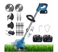 Coupe-bordures sans fil - MAGICFOX - Tube télescopique 90-120 cm - 2 batteries 4.0Ah - 3 types de lames