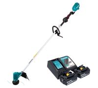 Coupe-bordures sans fil Makita DUR 190 LRT2X9 18 V 300 mm sans balais + 2 batteries 5,0 Ah + chargeur