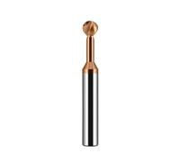 Coupe-boule En Forme De T R0.5 - R10, Métal, Acier, Long Col, Aluminium, Cuivre, Carbure Fer, Extrémité 3D, 1 Pièce