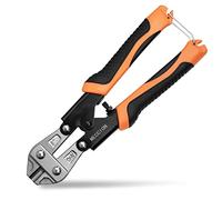 Coupe Boulons, Meccion 205 mm Cr-V Boulon Coupeur pour Fil d'acier, Fil, Câble, Chaîne, Treillis Métallique, Ressort avec Poignée Confortable en Caoutchouc Souple