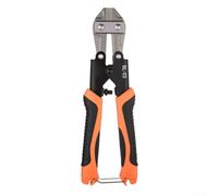 Coupe-boulons robuste de 20,3 cm pour clôture de câbles en acier - Acier chromé avec poignée antidérapante - Coupe des boulons, tiges, rivets et chaîne HRC ≤ 42 5 mm max orange, 215 mm (lourd)