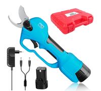 Coupe-branches électrique sur batterie, diamètre de la lame de 30 mm, avec 2 batteries de 2 Ah