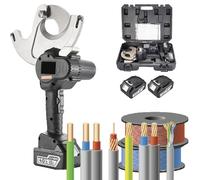 Coupe-câble hydraulique sans fil, outil de coupe électrique rechargeable pour câble en aluminium et cuivre jusqu'à 95 mm, idéal pour les applications lourdes