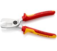 Coupe-câbles 200mm - D20mm/70mm² Cu/Al - Chromé - Isolé 1000V KNIPEX - 9516200SB