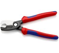 Coupe-câbles 200mm - D20mm/70mm² Cu/Al - Gainage tri-matière KNIPEX - 9512200SB