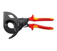 Knipex Coupe-câbles à cliquet 95 36 280 VDE 280 mm pour câbles alu et cuivre
