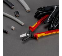 Coupe-câbles StepCut XL - 225mm - Bi-matière - Poli - Cu / Al D23mm/120mm² KNIPEX - 9518225