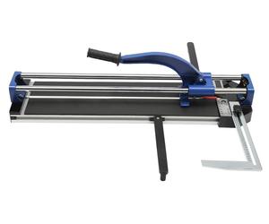 Coupe-carreaux 60 cm - Manuelle - Positionnement par infrarouge - Règle réglable - Bras de support - Pour carreaux en grès cérame - Bleu