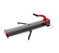 Coupe-carreaux double rails et supports Coupe-carreaux manuel 3/5 dans capuchon avec batterie et laser de précision, outils manuels pour coupe de précision (rouge)