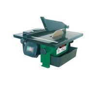 Coupe carreaux électrique 600W - disque diamanté diamètre 180mm - guide de coupe droit et guide d'angle 45 degrés