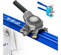 Coupe-carreaux manuel à double rail pour pierre céramique, guide de précision à 5 rouleaux avec ventouses pour une stabilité optimale, outil robuste avec rail en aluminium pour dalles de porcelaine