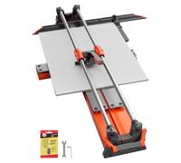 Coupe-carreaux SucceBuy 1200 mm, machine de coupe avec tête de coupe mobile et base à ressort, butée angulaire, disque de coupe en carbure de tungstène, système d'alignement, adapté aux carreaux en cé